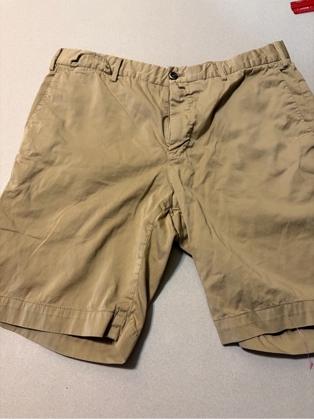 Men's Flat Front Khaki Shorts in Tan - Casual Everyday Style